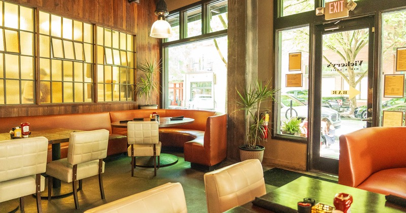 Interior, seating area near the entrance