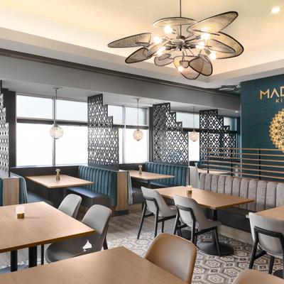 Interior seating space.