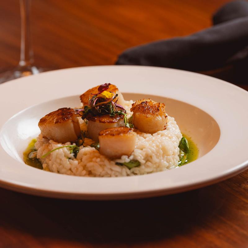 Seared Scallops Risotto photo