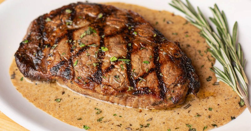 Interior, tables for four in dining area