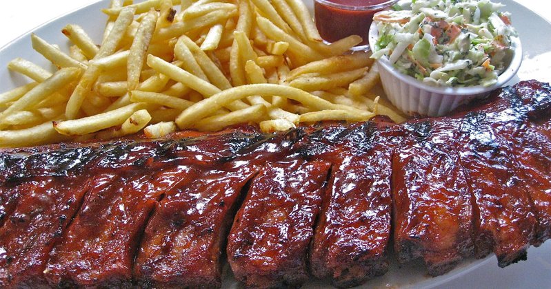 Milton’s famous baby back ribs and fries