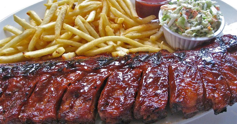 Milton’s famous baby back ribs and fries