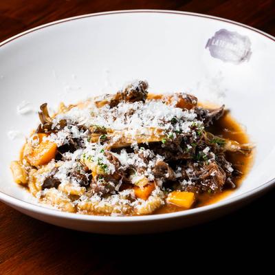 Red Wine Braised Elk Cavatelli.