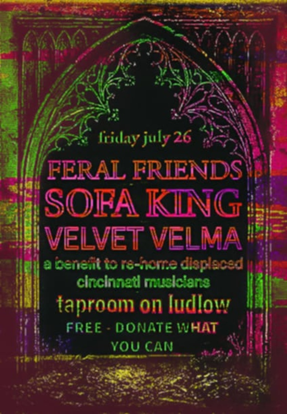 Sofa King, Velvet Velma, Feral Friends event photo