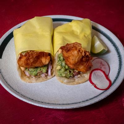 Baja Fish Tacos.