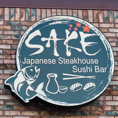 Restaurant logo sign.