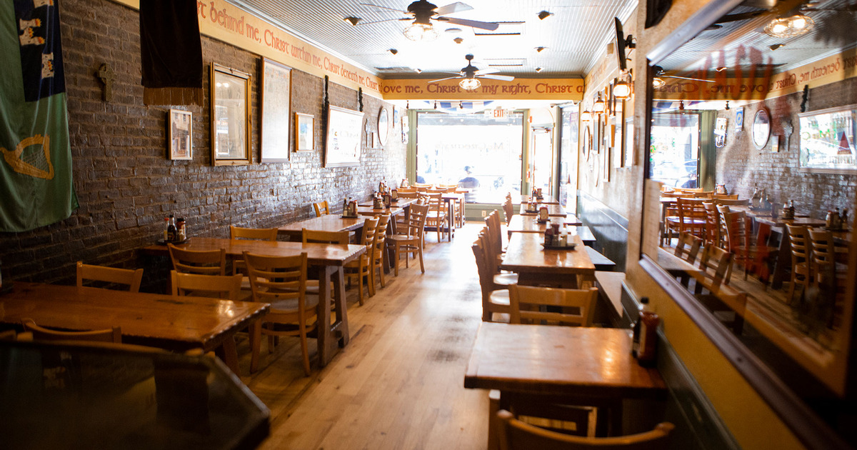 Wooden tables and chairs