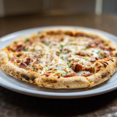 A whole Meathead pizza.