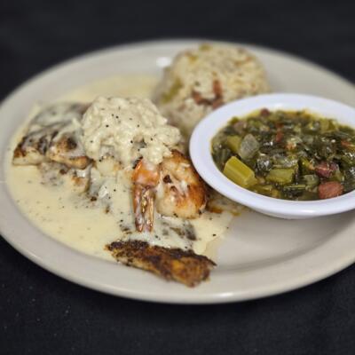 Mississippi catfish, bayou jacks cajun grill, roanoke, texas.