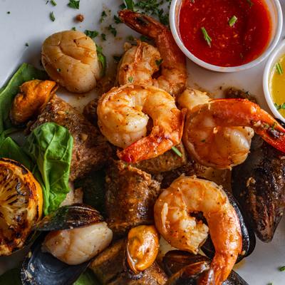 Seafood extravaganza!.