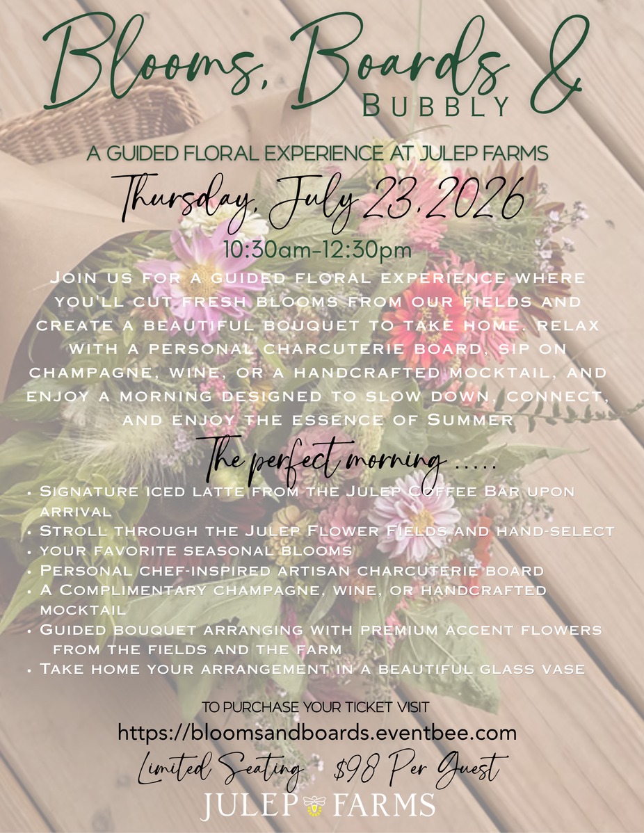 Blooms, Boards and Bubbly event photo