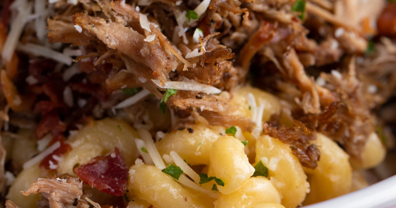 Fried meat with potatoes