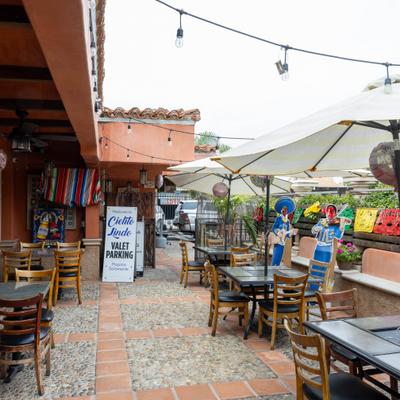 Outdoor seating area.