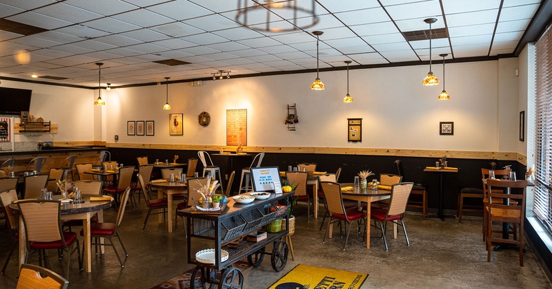 Interior, dining area