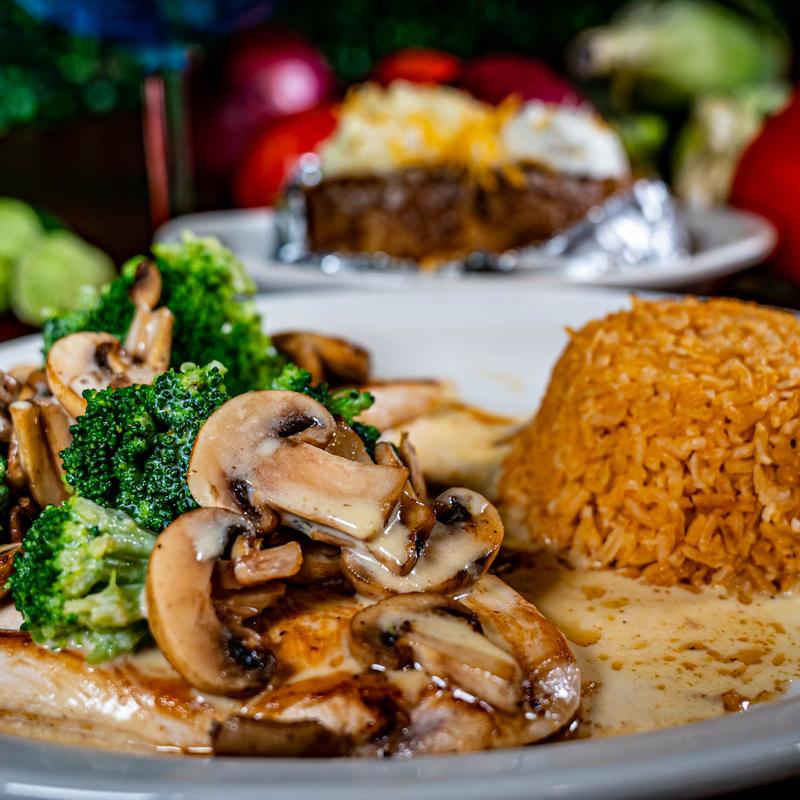 Chicken B Cheese - Broccoli & Mushrooms photo