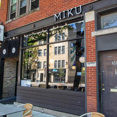 Restaurant storefront.