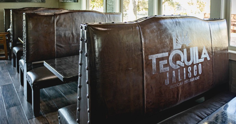 Interior, high back booths