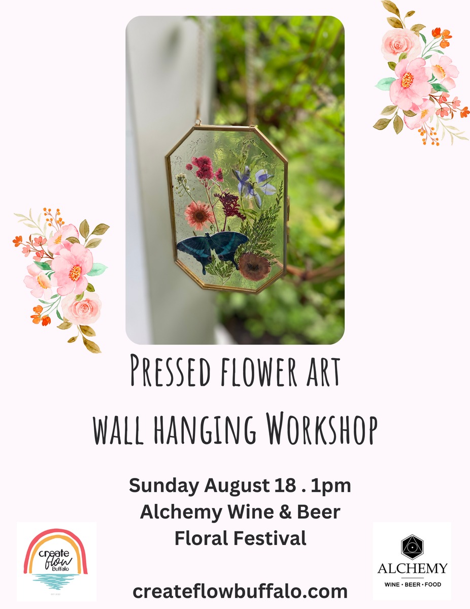 Pressed Flower Art Wall Hanging Craft event photo
