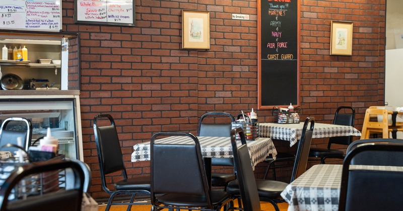 Interior, dining area