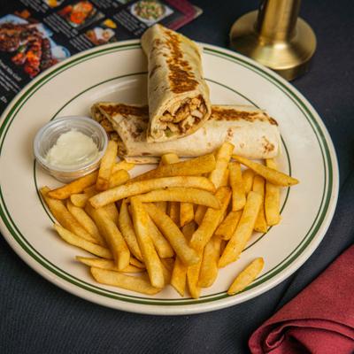 Shawarma sandwich.
