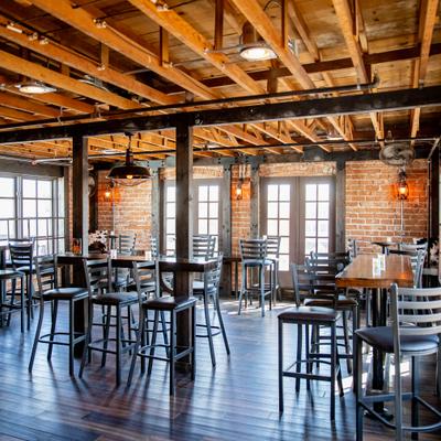 Interior, tables and chairs