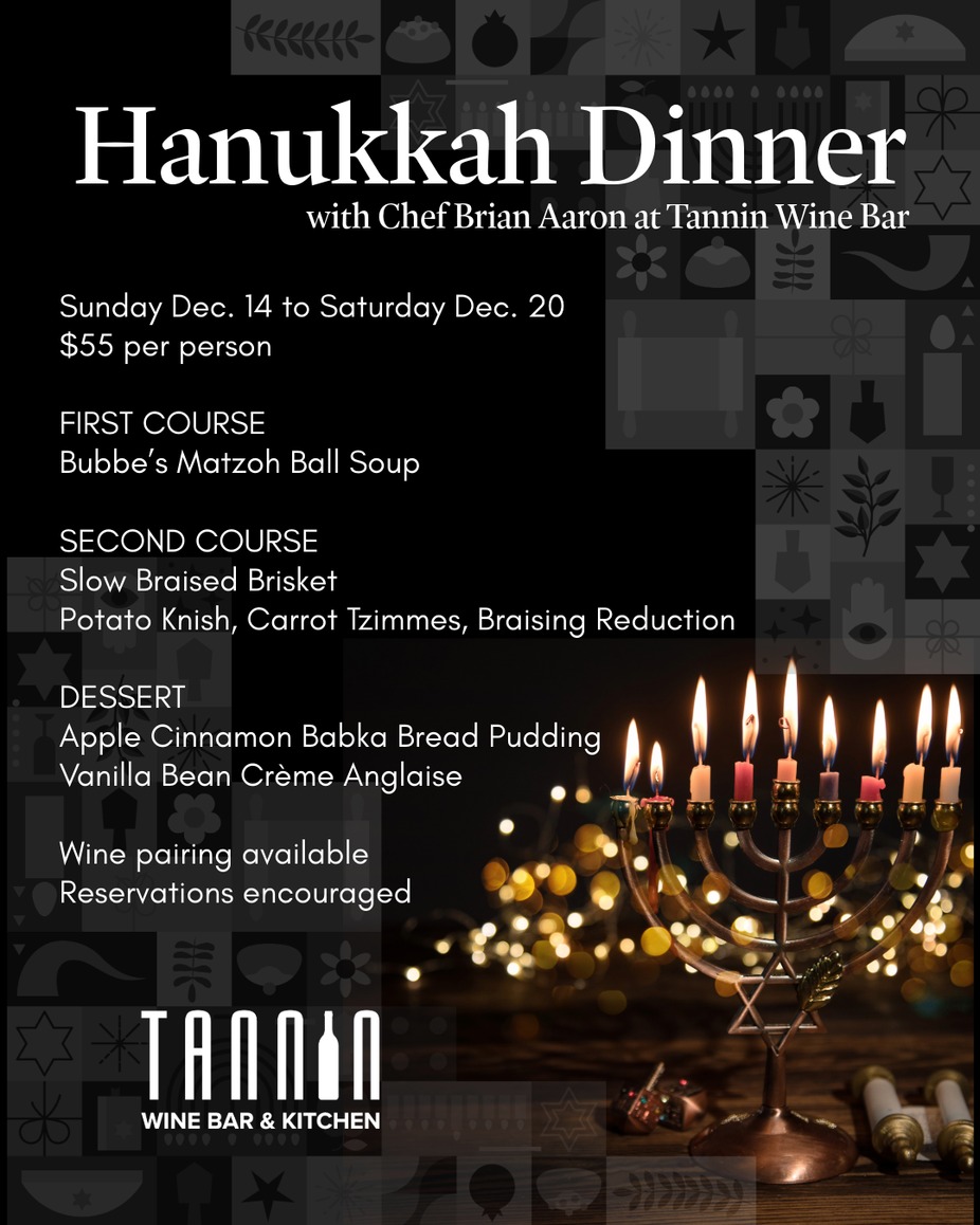 Hanukkah Dinner at Tannin Wine Bar event photo