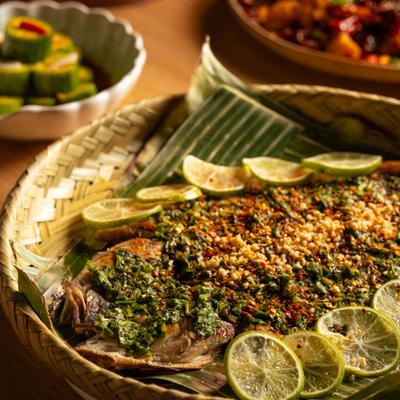 Yunnan-Style Grilled Whole Branzino.