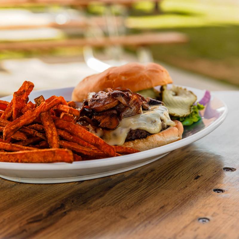 Sweet Onion Mushroom Burger* photo