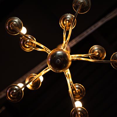 Interior detail, chandelier