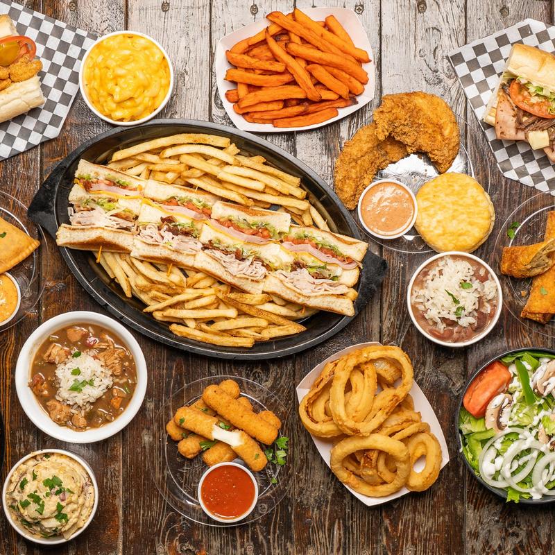 An assortment of food dishes.