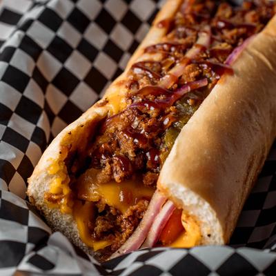 Cheese steak sandwich.