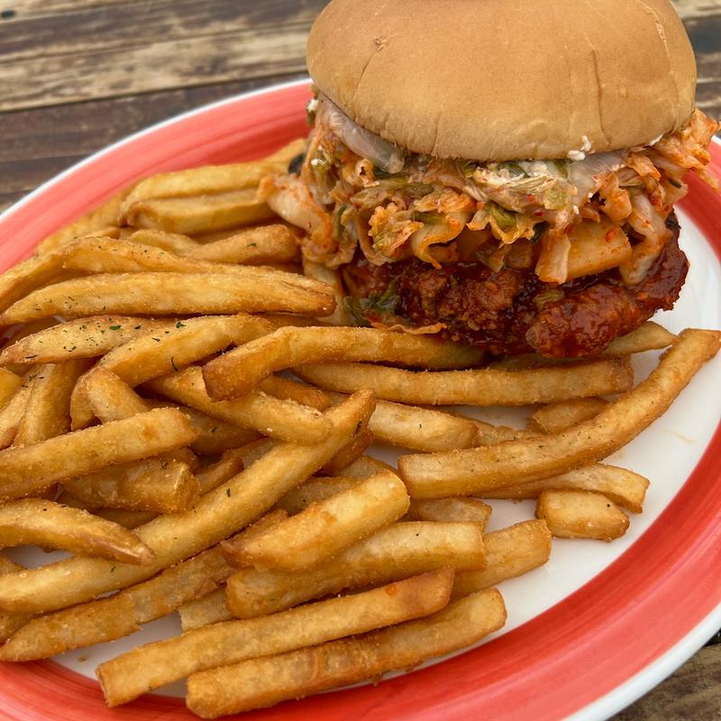 KOREAN BBQ FRIED CHICKEN SANDWICH photo