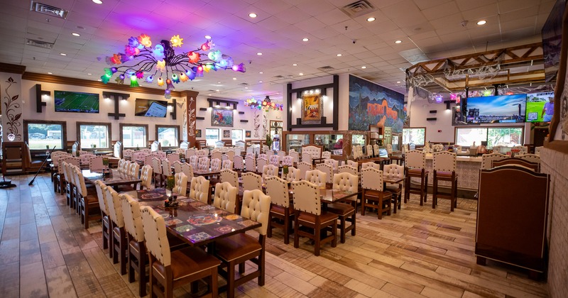 Interior, spacious dining area