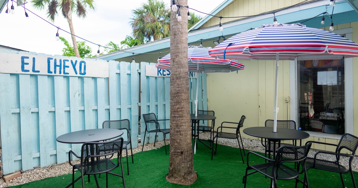 Outdoor seating space