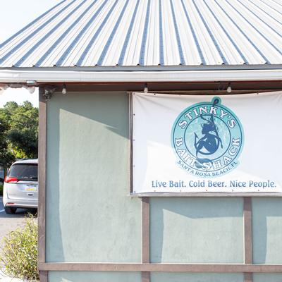 Exterior with the logo and slogan 