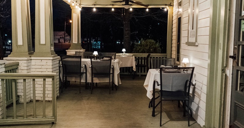 Exterior, front porch, covered seating area