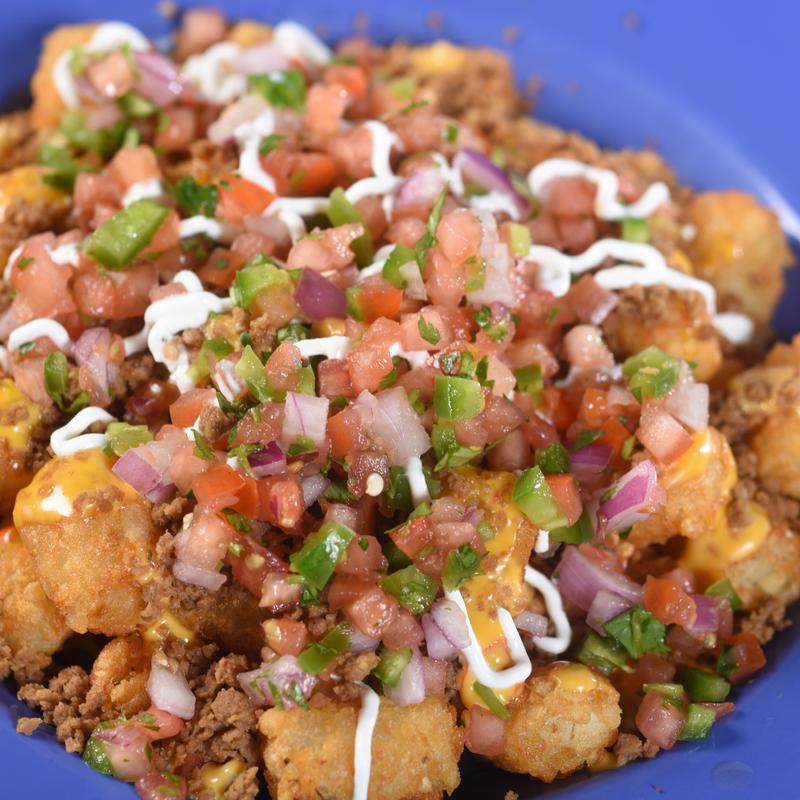 Try Our Tachos! (Tater Tots Subbed for Tortilla Chips) photo