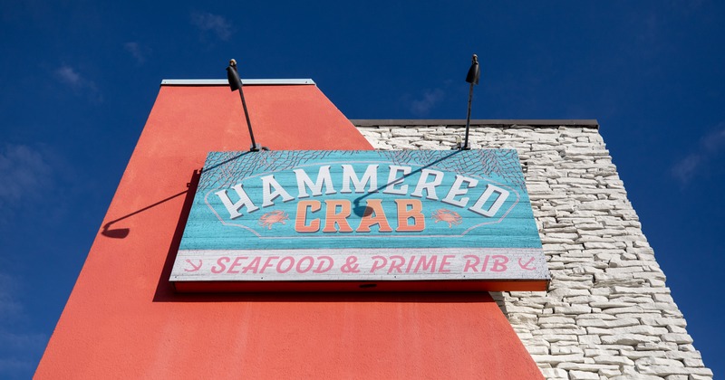 Exterior, sign panel, close up