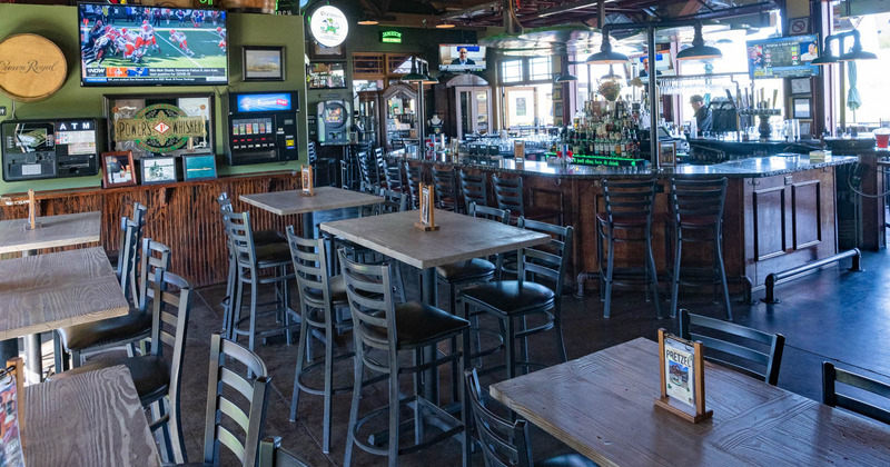 Interior, tables ready for guests
