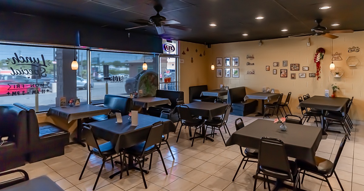 Interior, diner area, tables,chairs