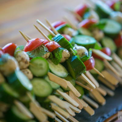 Vegetables ready for barbecue