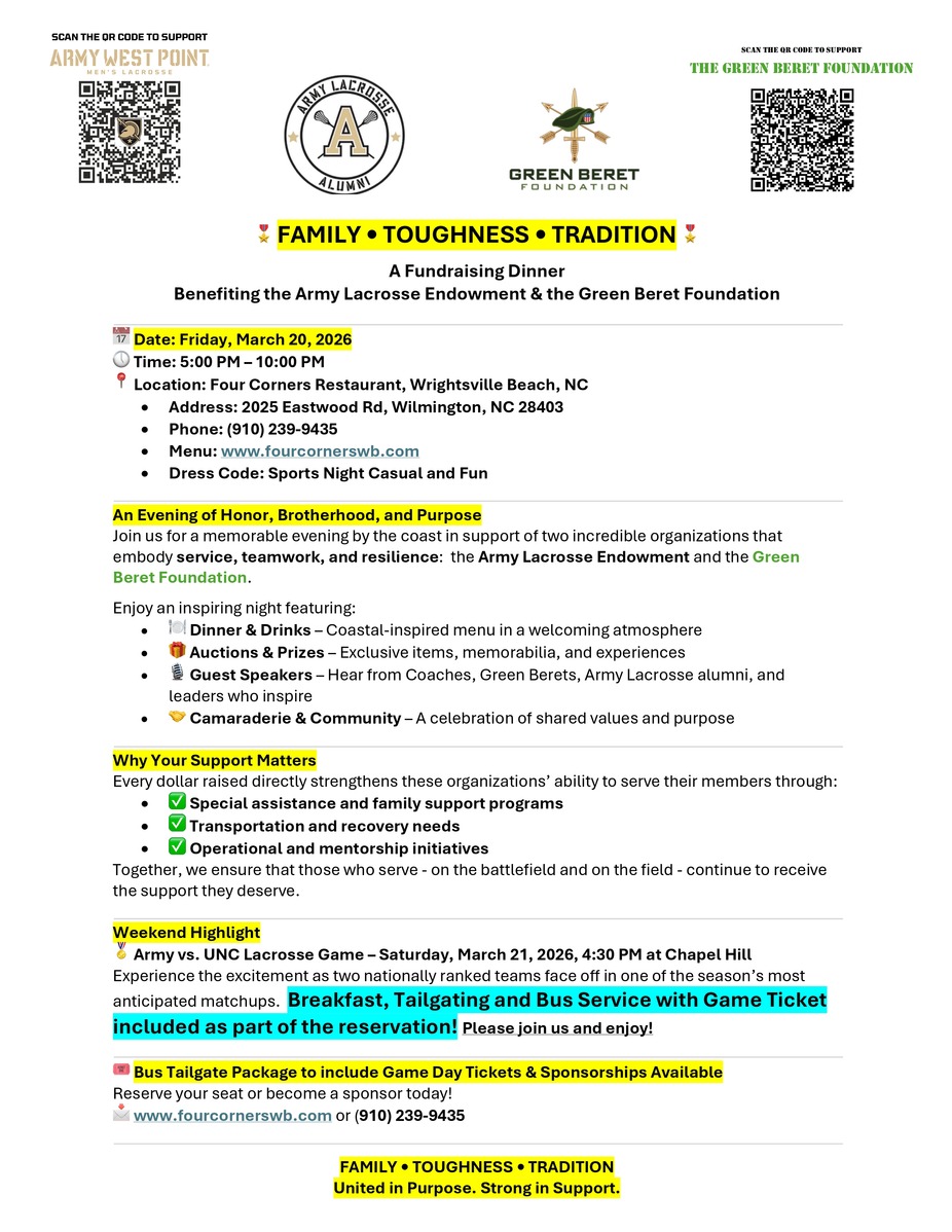 🎖 FAMILY • TOUGHNESS • TRADITION 🎖 event photo