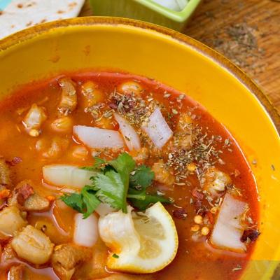 Menudo Mexican Soup Sopa.