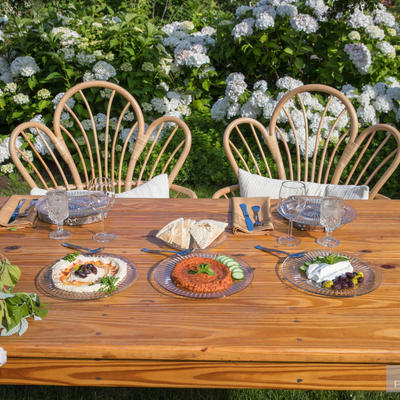 Table for bride and groom setup