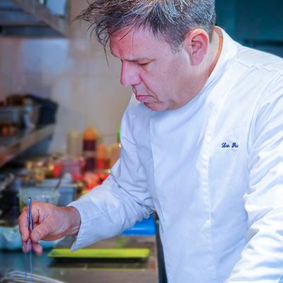The chef in the kitchen.