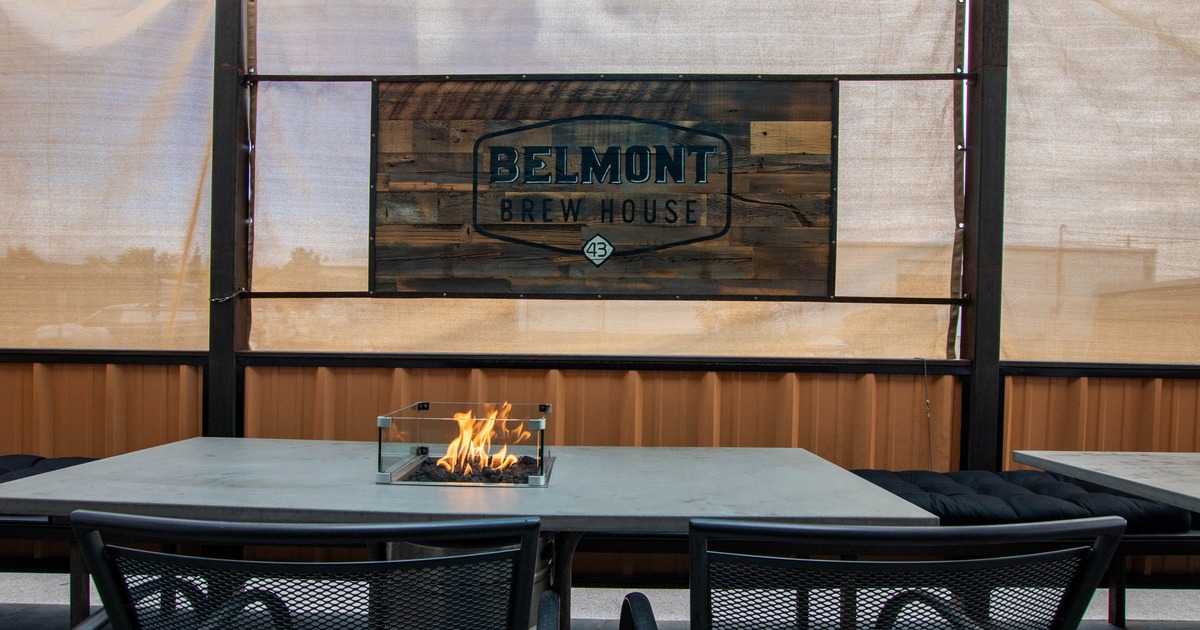 Back Patio with Fire Pits and Tables