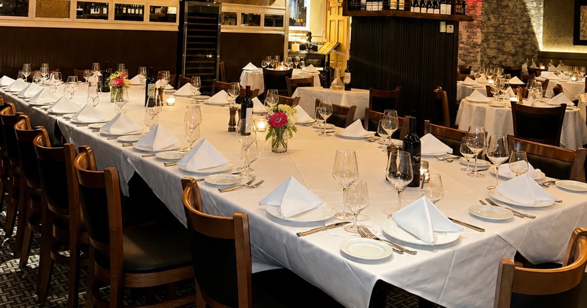 Semi private main dining room