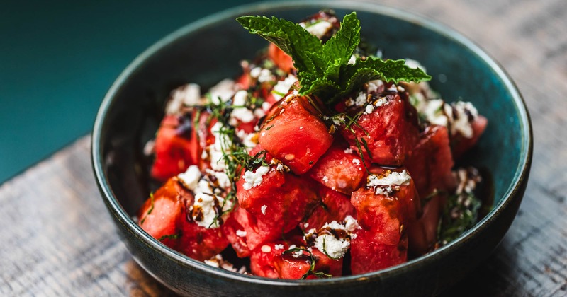 Watermelon and feta salad