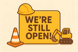 Open for business