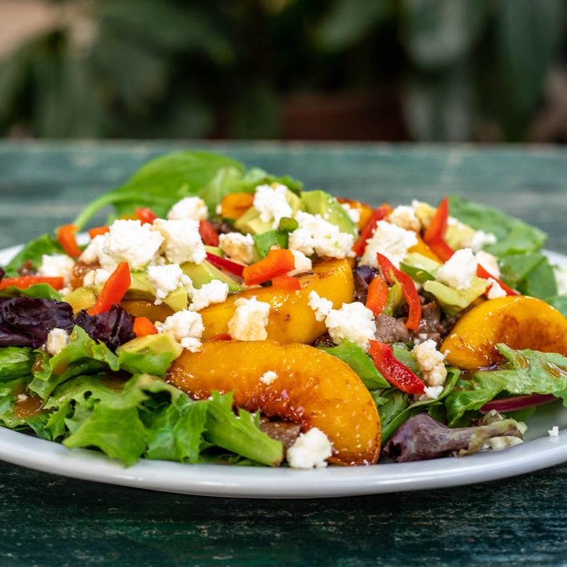 Grilled Peach & Chopped Steak photo